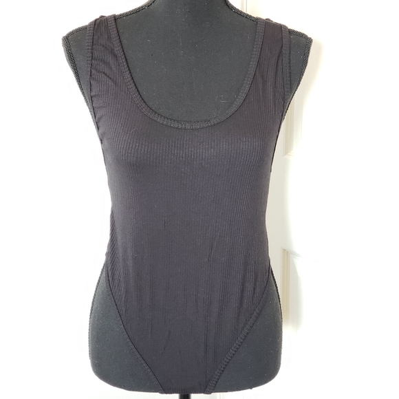 Iron Fist. Classic Black Ribbed Thong Bodysuit NEW - Picture 5 of 8